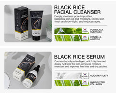KORMESIC refreshing Relieve discomfort black rice Facial Cleanser - 100g