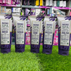 Vibrant Beauty Mini Spa Lavender + Mint Manicure Pedicure Kit - 200ml