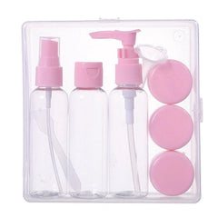 Travel Refillable Bottles Set with Pouch – 6Pcs
