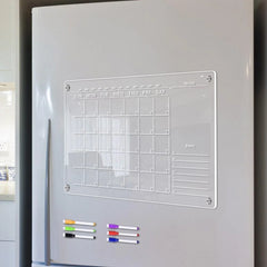Acrylic, Magnetic Monthly Weekly Planner Calendar Boards