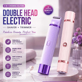 2 in 1 Double Head Electric Shaver & Trimmer - Each