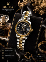 Rolex Diamond Style Dial Markers Watch
