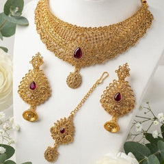 Traditional South Indian bridal choker set