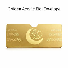 Golden acrylic golden envelope