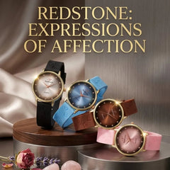 Redstone Two Tone Dial quartz analog wristwatch