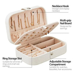 Velvet Multi‑function Jewelry Storage Box
