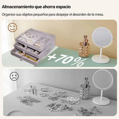 Acrylic Jewelry Organizer With 3 Drawers