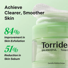 Torriden Balanceful Cica Toner Pads - 60Pcs