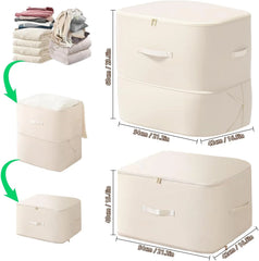 Self-Compressing Storage Bag Portable Organizer for Clothes Blankets - 3 Pack