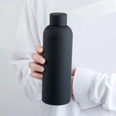 Generic Black Stainless Steel Vacuum Insulated Water Bottl - 500ml