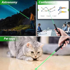 Metal Green Multipurpose Laser Light with designing Disco Pointer Pen