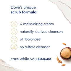 Dove Scrub Macadamia Rice Milk Body Scrub - 425g