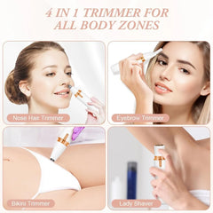 Multifunctional 4 Way Lady Shaver