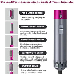 5 in 1 Hot Hair Dryer - Limited Stock