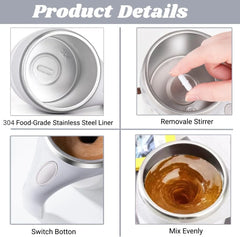 Automatic Magnetic Stirring Coffee Mug