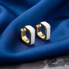 geometric hoop earrings