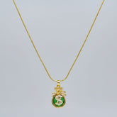 Elegant Gold & Crystal Ball Mala Necklace