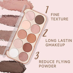 Miss Rose Nude-Highlighter & Contour Kit - 10 Color