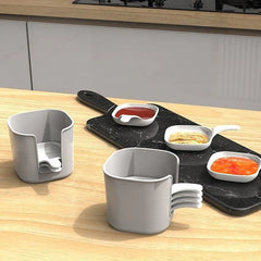 6Pcs Sauce Dip Bowls Set Great For Snacks, BBQ & Parties