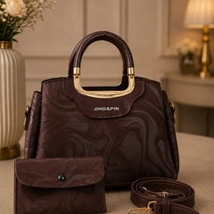 Jing & Pin marble-patterned handbag - Each