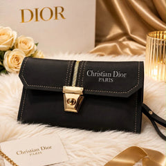 Leather Envelope Clutch Bag