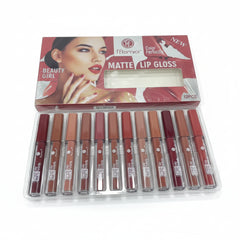 12 Pcs FFlomror Matte Lip Gloss Pack of 12