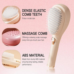 Self-Cleaning Anti-Static Massage Hair Brush