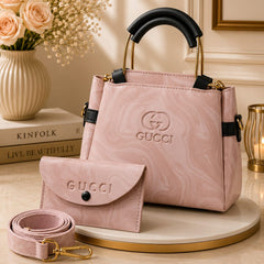 Elegant & Trendy Design - 2 Pcs Set - Handbag + Matching Wallet