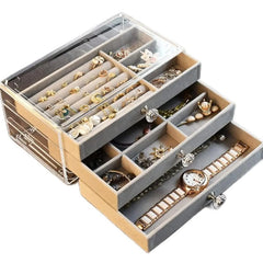 Acrylic Jewelry Organizer With 3 Drawers