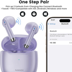 toocki TWS Wireless Bluetooth 5.4 HiFi Stereo - In-Ear Headphones