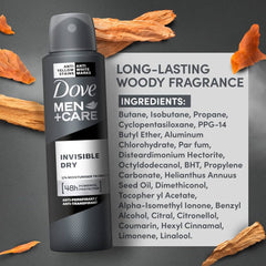 Dove Men+Care Invisible Dry Body Spray - 250ml