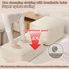 Self-Compressing Storage Bag Portable Organizer for Clothes Blankets - 3 Pack