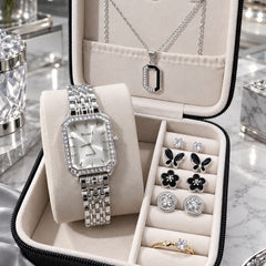 Richel women's quartz watch & jewelry gift set - With Box