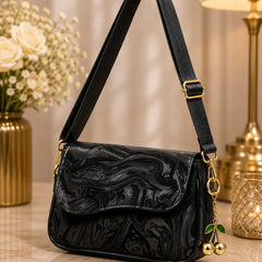 Girl's Leather Textured Hand Bag