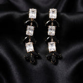 Stainless Steel geometric drop earrings - Each