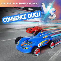 Toy Car Launchers and Air Powered Cars with Ramp and Finish Line