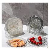 Luxury White Acrylic Plate Set – 8 Pcs