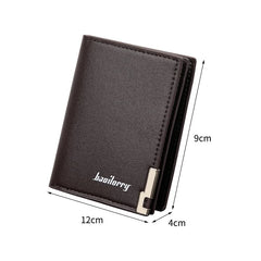 Baoilorry Leather Slim Bifold Wallet
