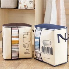 Wardrobe Barcode Large Double Zipper Storage Box