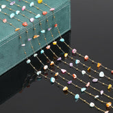 Colorful Irregular Shape Shell Chain Permanent Bracelet