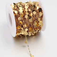 Stainless Steel Round Pendant Permanent Bracelet - 5m