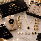 Ladies Gift Set Zircon Digital Watch - With Box