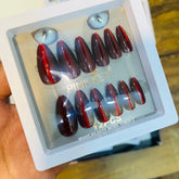 Pink Key Stylish Artificial Nails