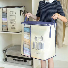 Wardrobe Barcode Large Double Zipper Storage Box