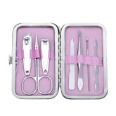 Luxury 7-in-1 Stainless Steel Manicure Pedicure Grooming Kit