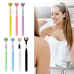 Soft Bristle 3 Sided Toothbrush