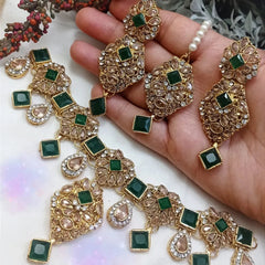 Antique Necklace Set - Stone Work