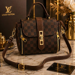 Louis Vuitton Damier Pattern Crossbody Handbag