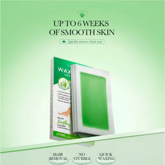 Sadoer Aloe Vera Hair Removal Wax Strips - 10 Double Sided Strips