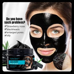 Aichun beauty Collagen Bamboo Charcoal Vegan Peel-Off Facial Mask - 150ml
